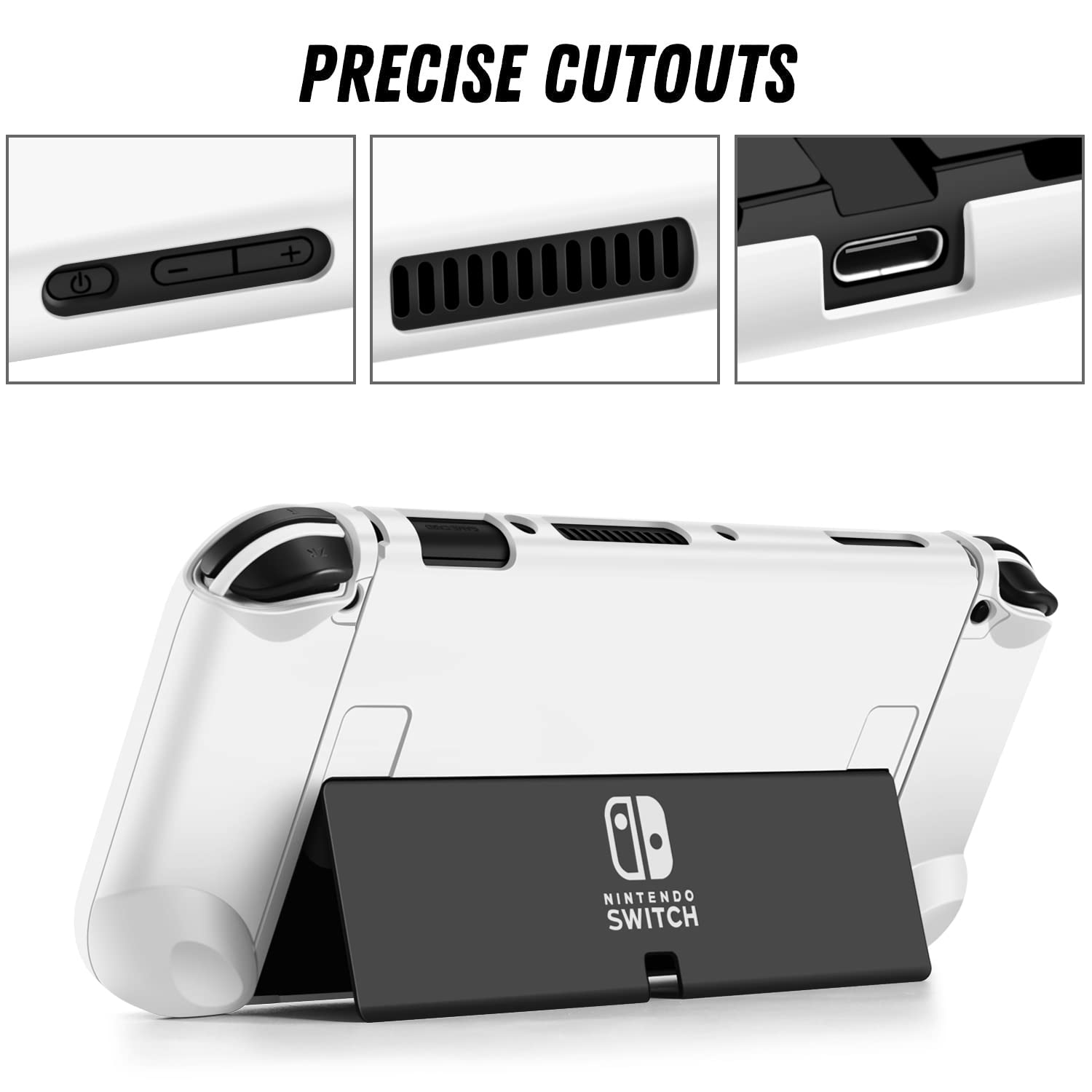 TNP Switch OLED Dockable Case White, for Nintendo Switch OLED Model
