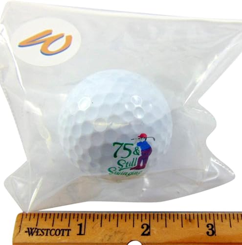 Miniatura 2 de Westmon Works Pelota de golf de 75 cumpleaños para golfista de setenta y cinco años, mediano