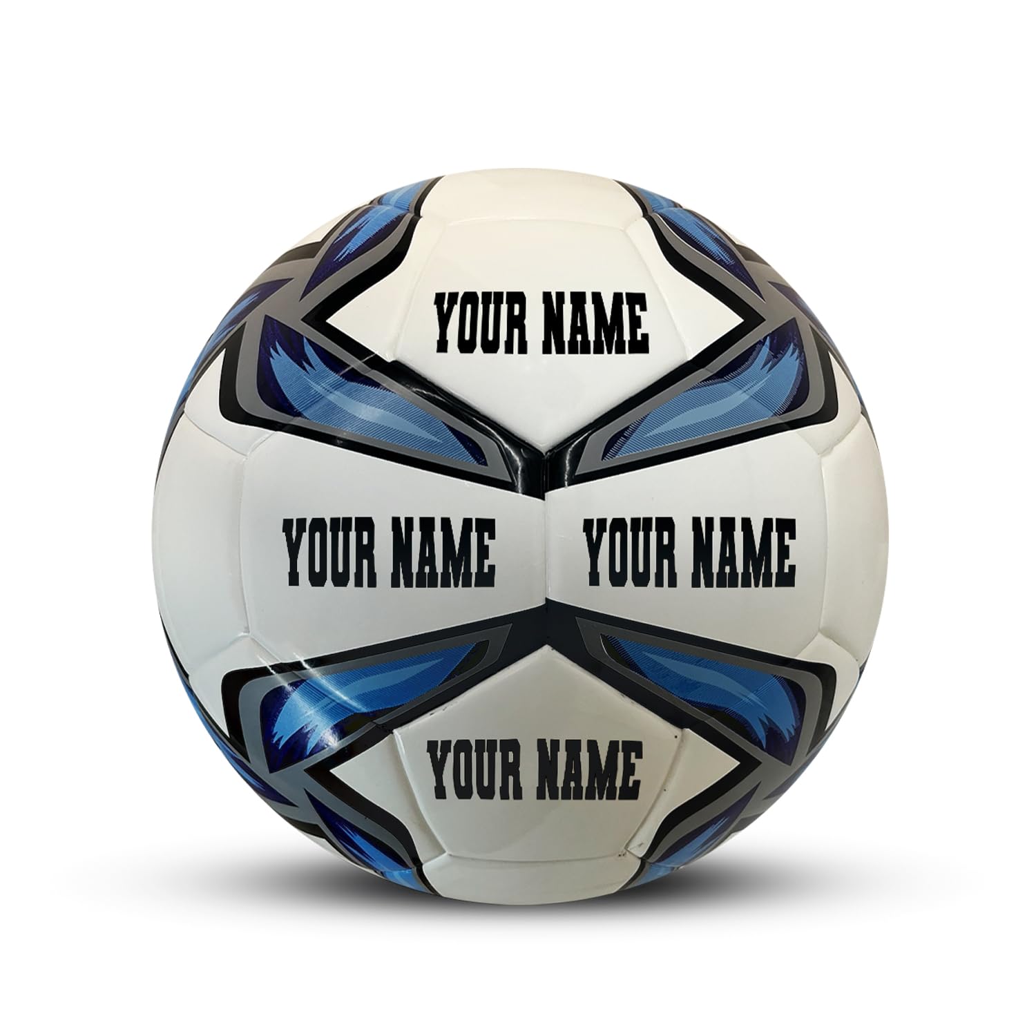 HAMMET Customized Soccer Ball with Name or Text – Sizes 3, 4 or 5 - Personalized Soccer Gifts for Son, Daughter, Boy or Girl