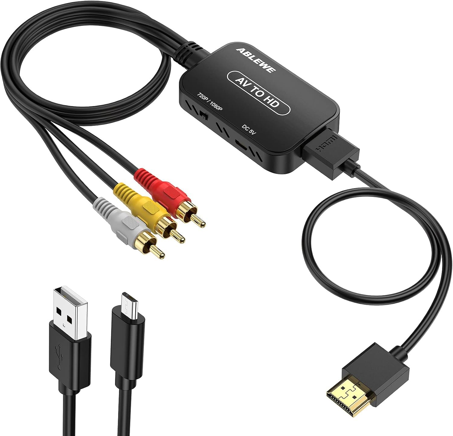 ブルーレイレコーダー HDMI AV出力付き Amazon | ABLEWE RCA to HDMI 変換コンバーター AV to HDMI