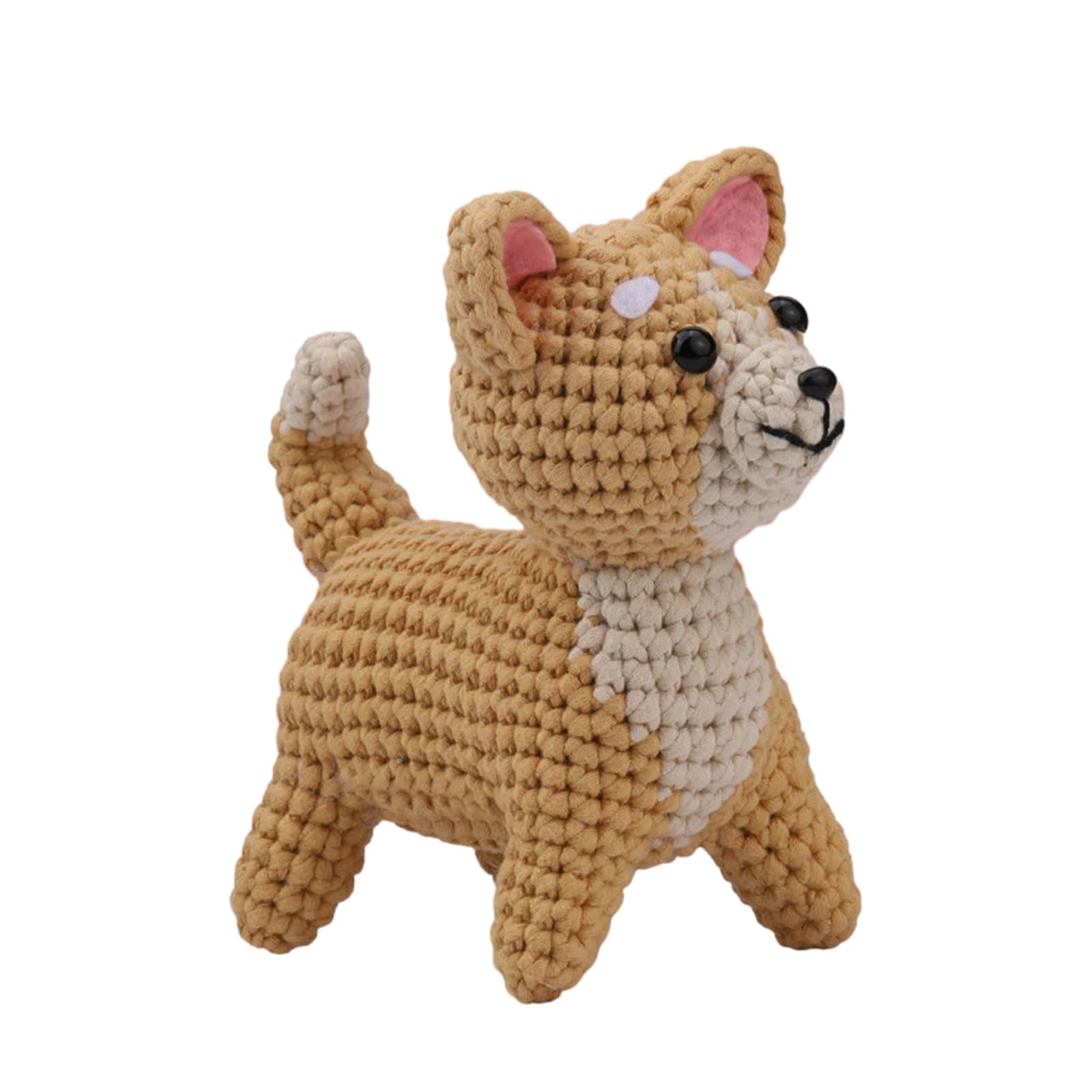 Wegiwuca Shiba Inu Plant Crochet Kits For Beginners Animal Beginner Crochet Kits Beginners Crochet Kits With Crochet Hooks And Threaders