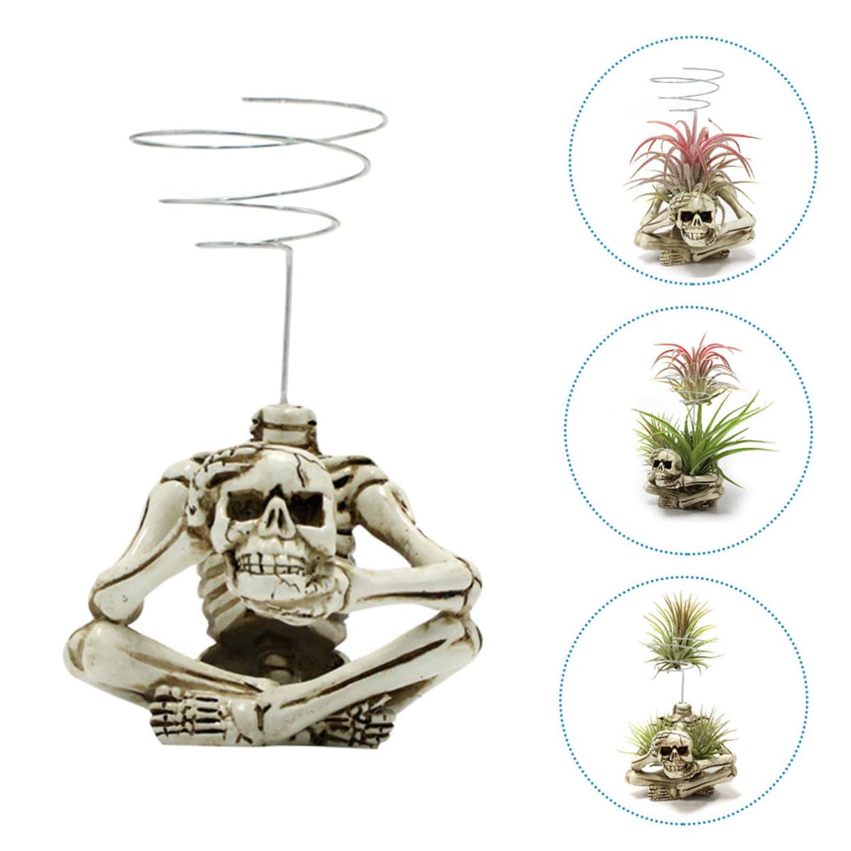 BESTonZON 4 Pezzi Di Decorazioni A Forma Di Scheletro Con Ornamenti Per Esterni Scheletri Hey Teschio Appeso Per Halloween Resina Spaventosa