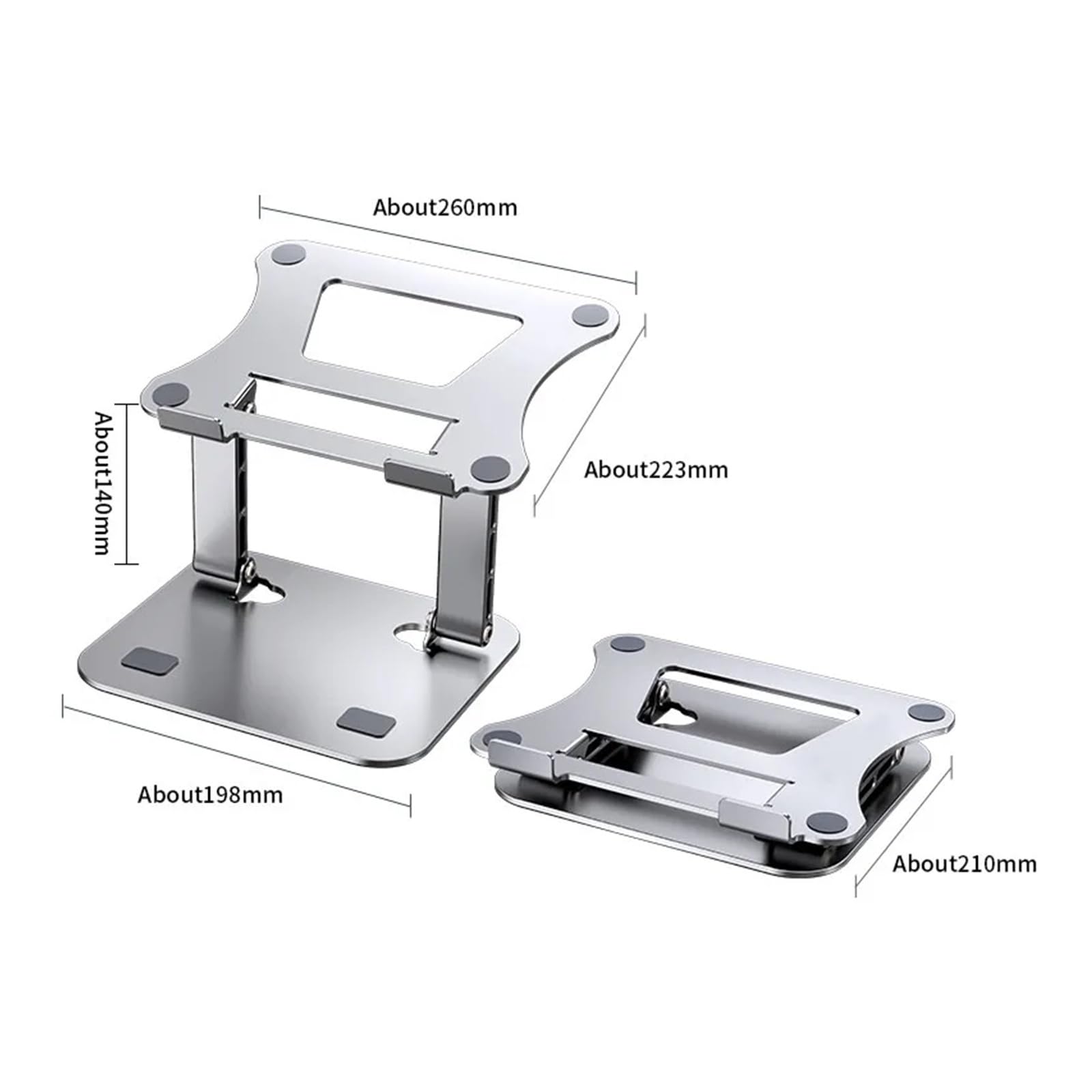 Soporte For Tableta Y Teléfono, Tableta Ajustable For Computadora Portátil De hasta 17 "para Computadora Portátil(N16- Laptop Grey)