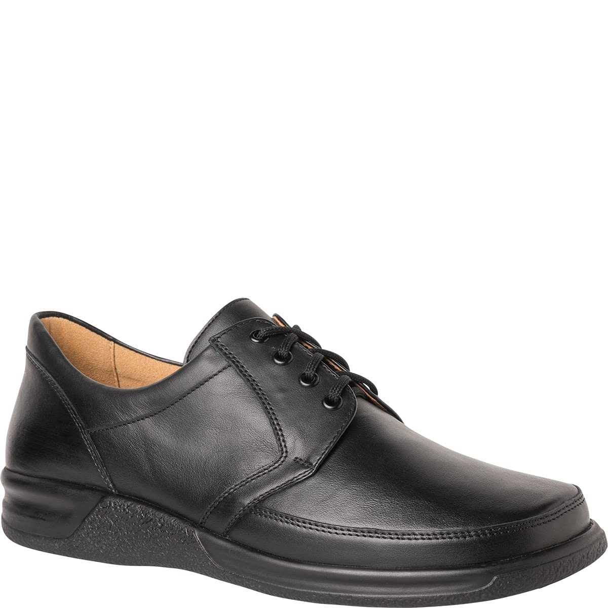 Ganter SENSITIV Kurt, szerokość K 3-256701-01000 półbuty męskie, czarny, 44.5 EU X-Weit