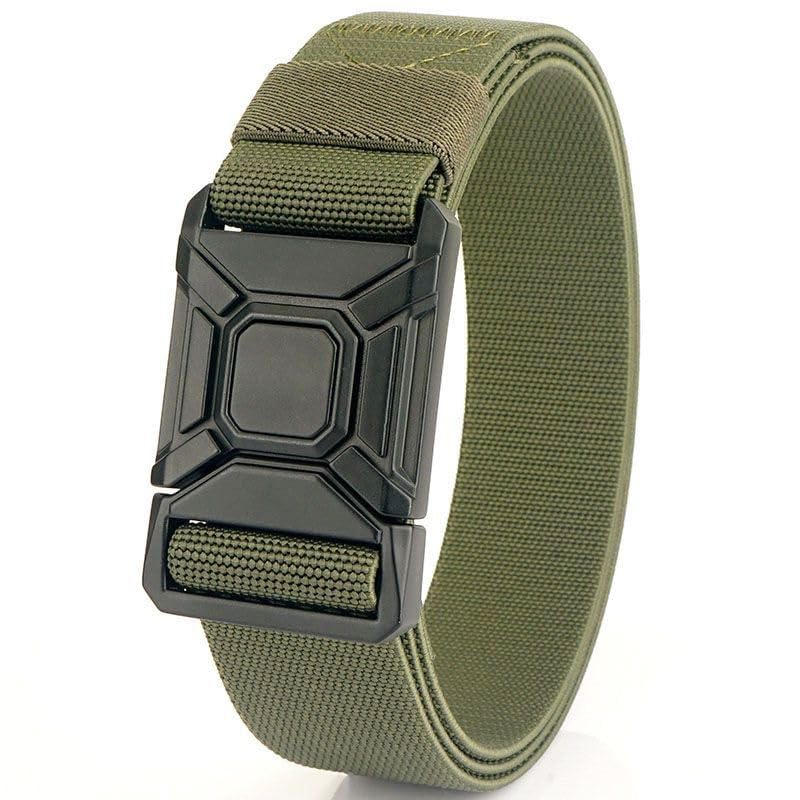 Tactical Nylon Belt with Automatic Buckle, Military Style, Black, Khaki, Army Green3