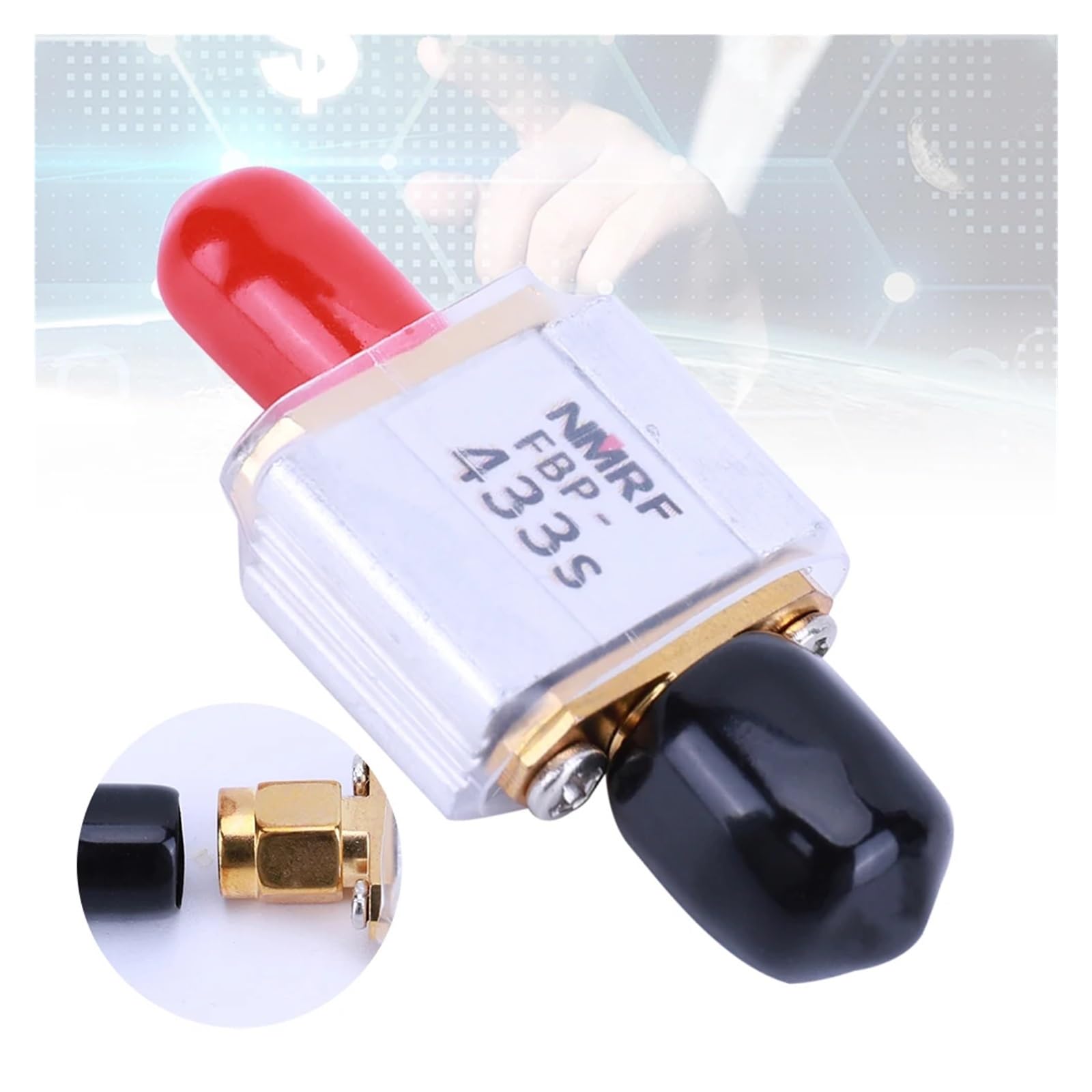 Module de filtre passe-bande FBP-433s, boîtier en aluminium, bande passante de 433 MHz, bande passante de 20 MHz
