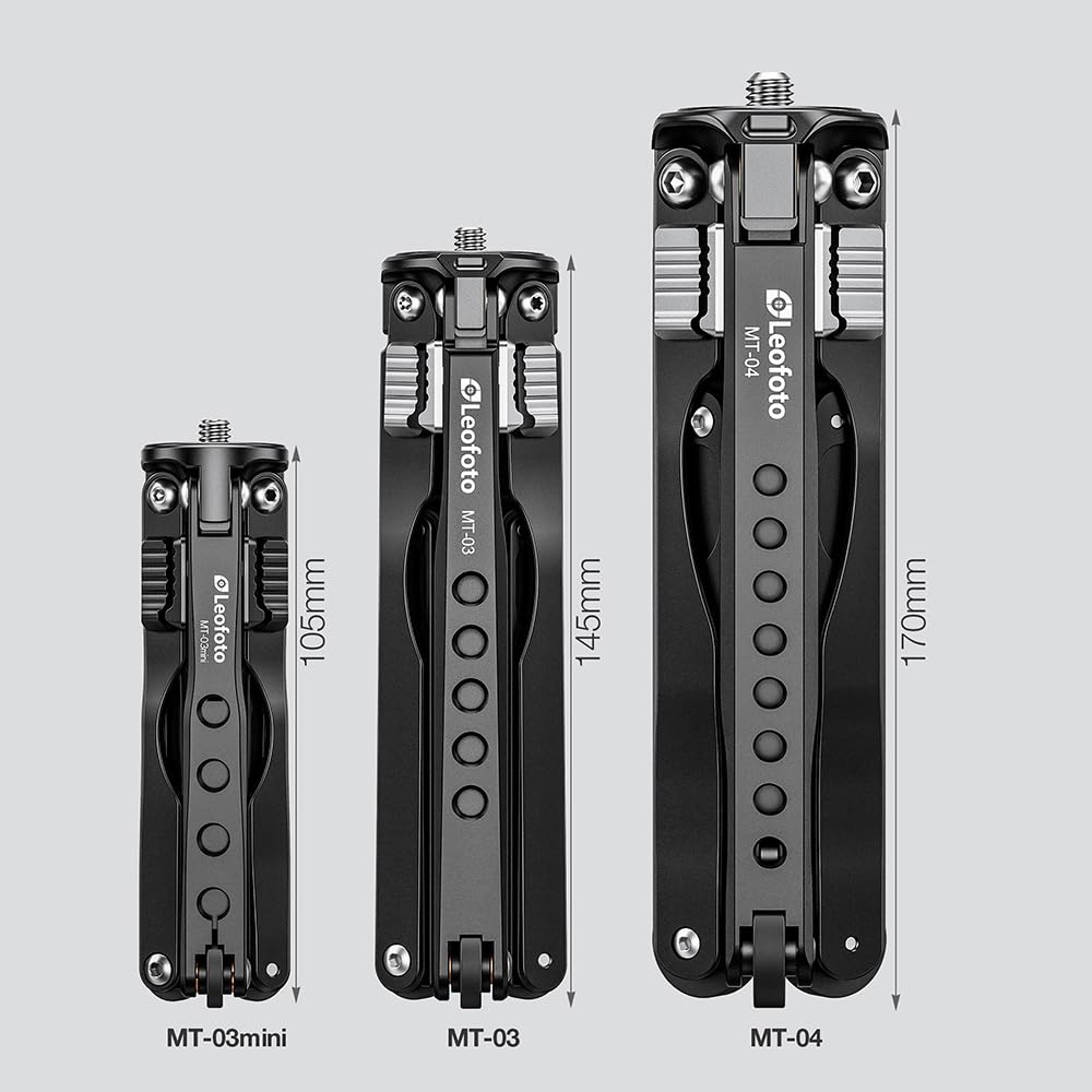 Amazon | Leofoto MT-03mini＋MBH-20(BK) ミニ三脚セット｜卓上三脚