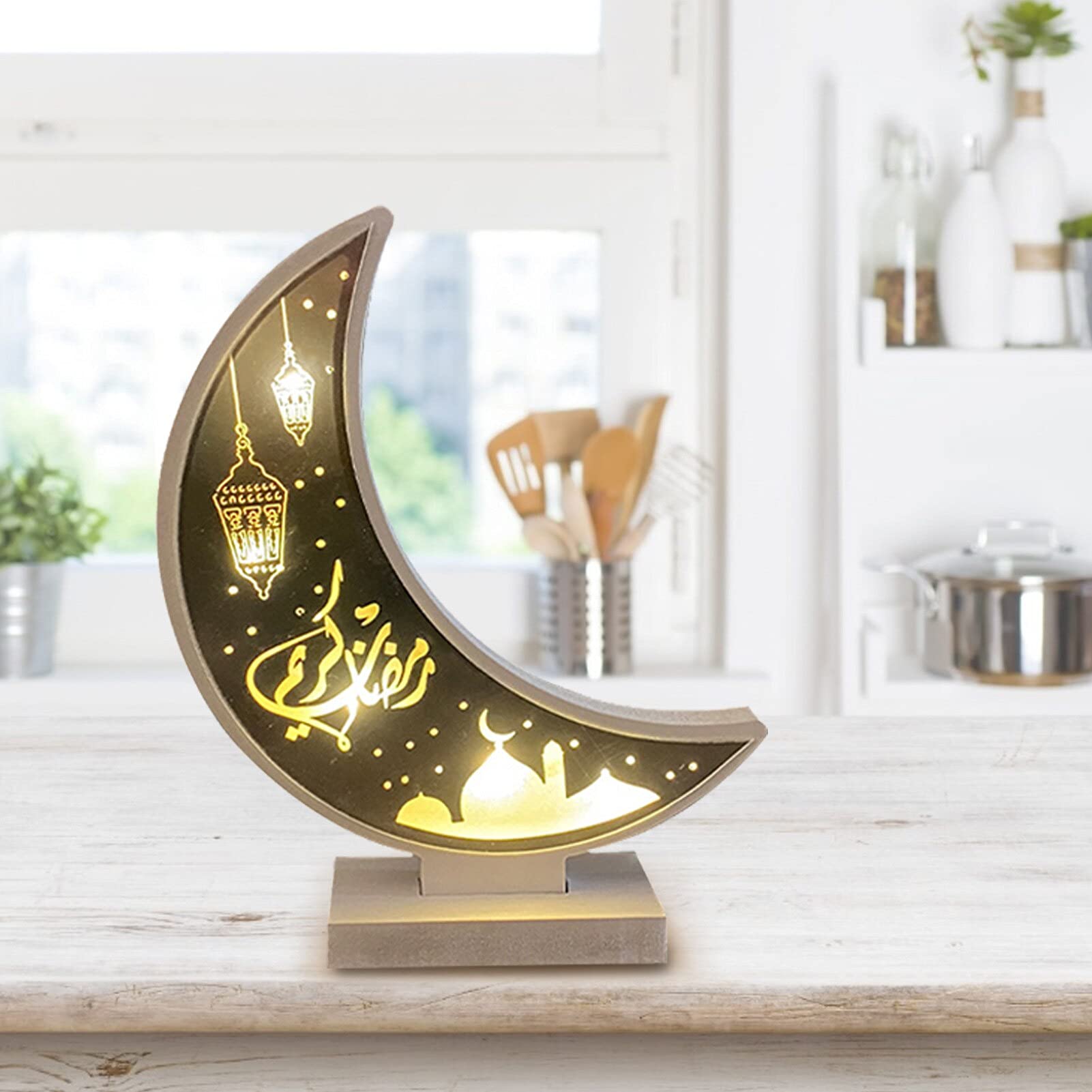 Ramadan decoratieve maaantaarn, doe-het-zelf huisdecoratielamp