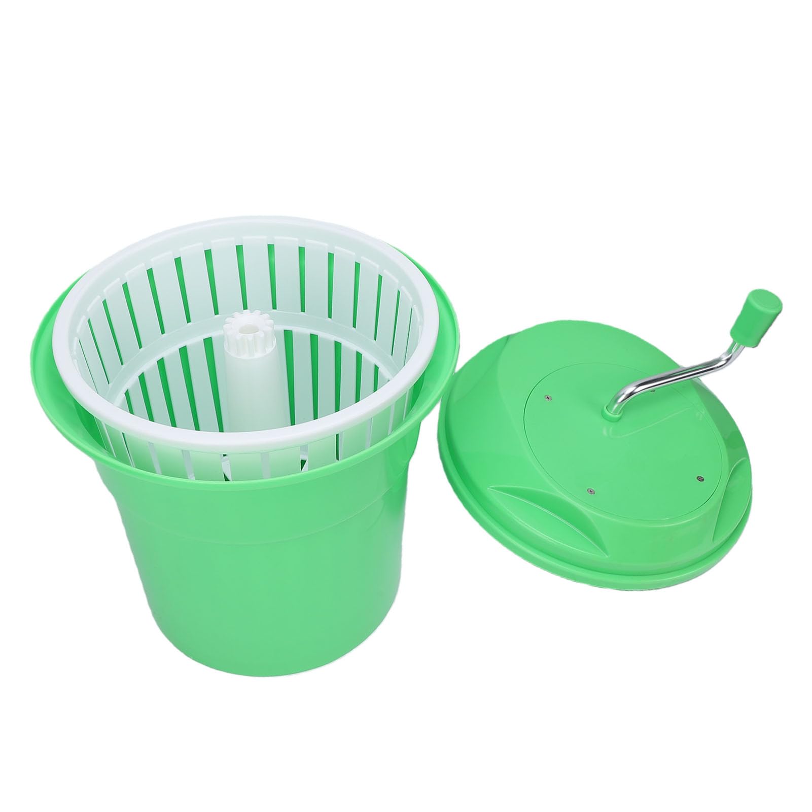 Generic Girador de Lechuga de 12 Litros de Gran Capacidad para Preparar Ensaladas de Forma Eficiente en Casa y en Restaurantes Verde