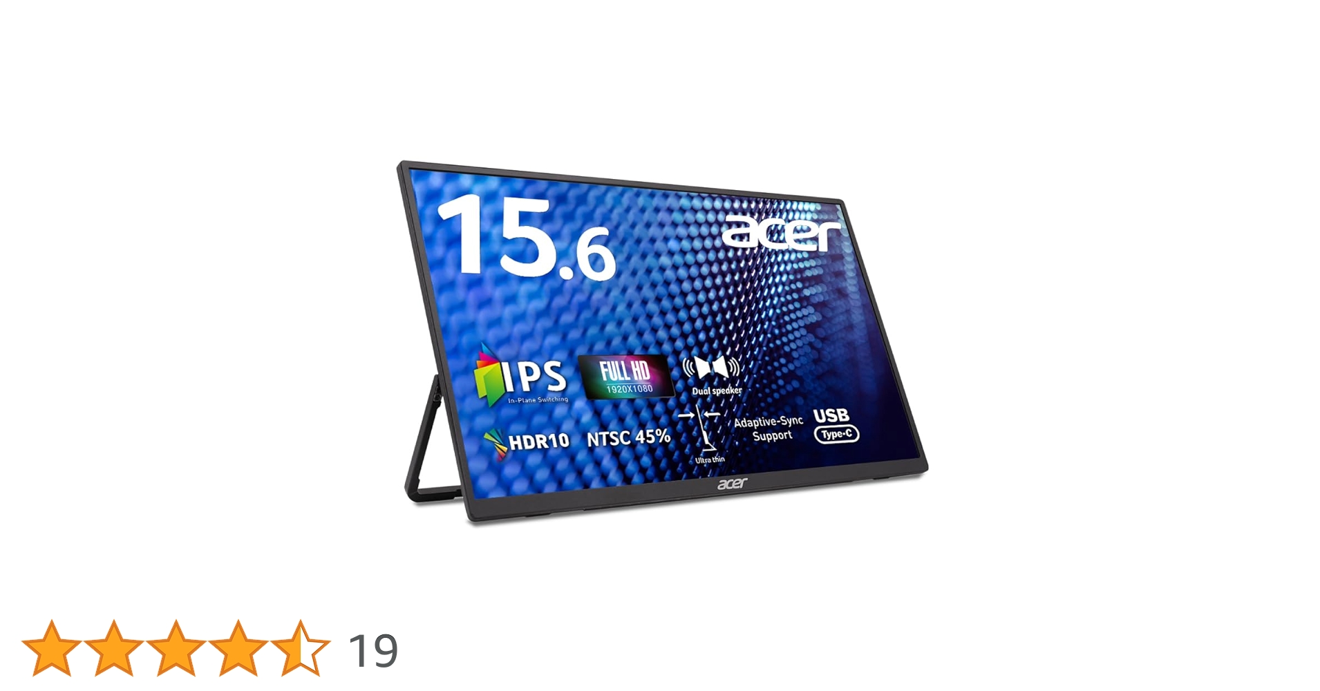 Amazon.co.jp: Acer モバイルモニター 15.6インチ フルHD IPS 非光沢