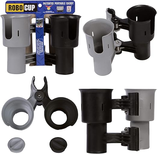 (Black & Gray), Best Cup Holder for Drinks, Fishing Rod/Pole, Boat, Beach Chair, Golf Cart, Wheelchair, Walker, Drum Sticks, Microphone Stand