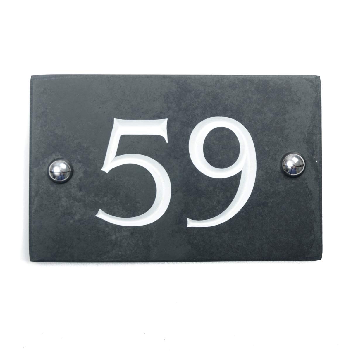 Slate Engraved House Number 59