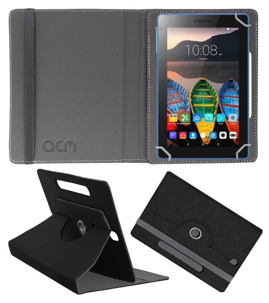 Acm Designer Rotating Leather Flip Case Compatible with Lenovo Tb3-710i Cover Stand Black (B075T6NZBW) Amazon Price History, Amazon Price Tracker