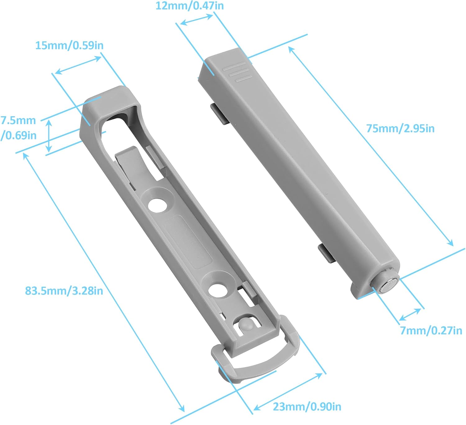 Push to Open Door Latch, 10 Pack Strong Spring Push Latch for Hidden Door Cabinet Pull Kitchen Drawer Catch,Pop Out Release Touch Push to Open Hardware
