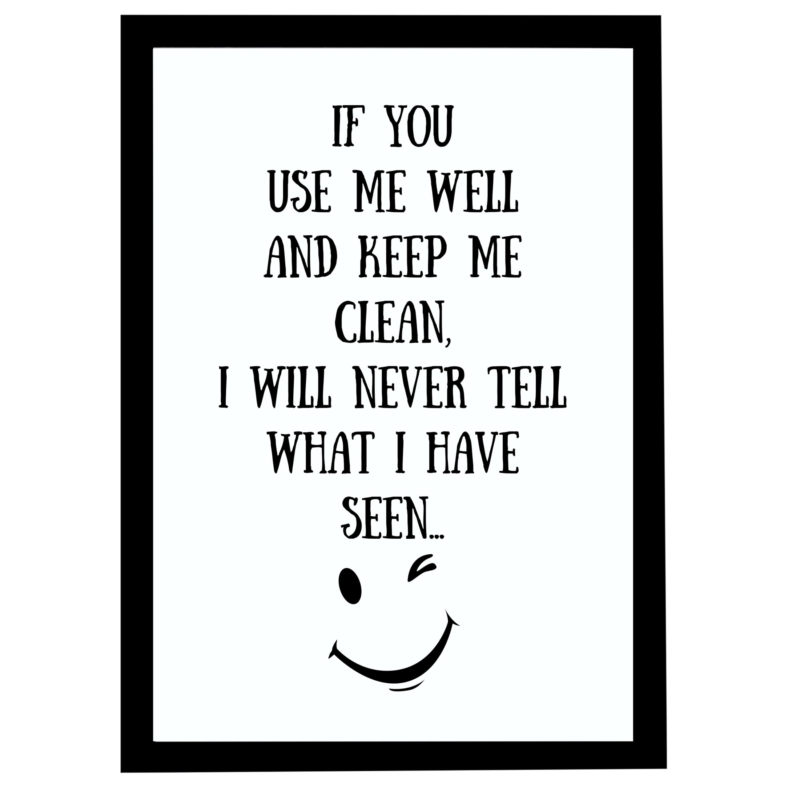 Funny Bathroom Wall Art | Quirky Toilet Signs -11