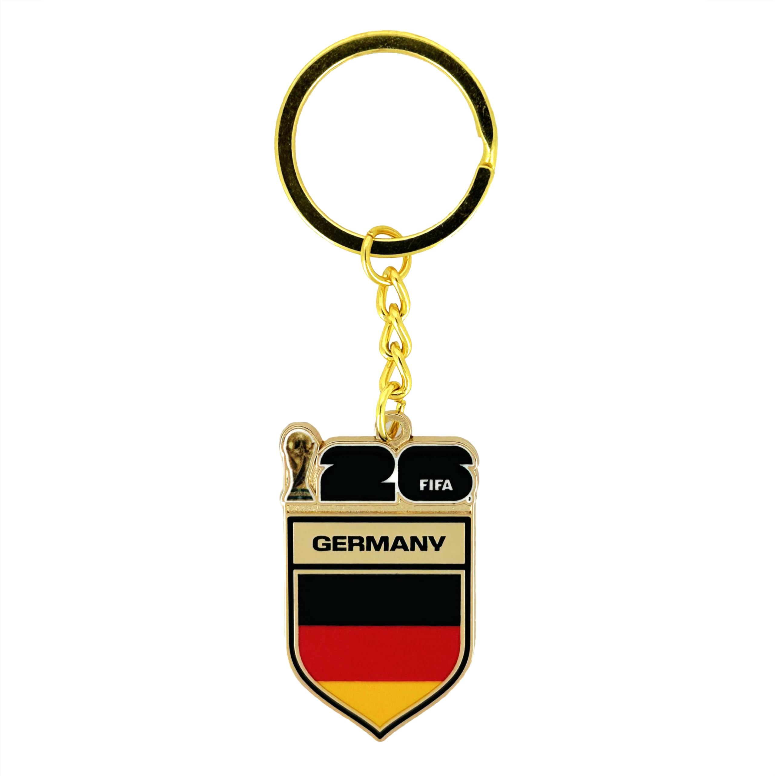 HONAV 2026 FIFA World Cup Germany Keychain – Officially Licensed Soccer Accessory, Collectible Souvenir Gift for Fans, Durable Metal Key Ring for Keys, Bags, Backpacks & Travel