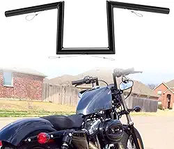 Guidão Z-Bar Sportster de elevação de 20 cm com recortes para modelos Harley 2007-up Sportster XL883 1200, FXDB 2006-2017 e Dyna FXDWG 1996-2005, algumas Yamaha Virago XV, Honda Bikes
