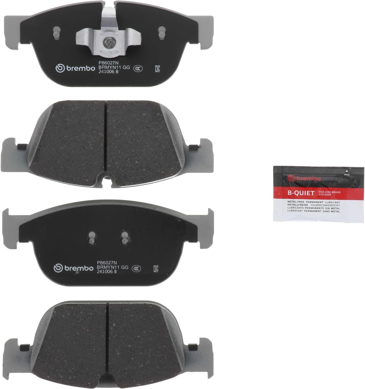 Brembo P86027N Premium Ceramic Front Disc Brake Pad Set VOLVO OE# 31665288