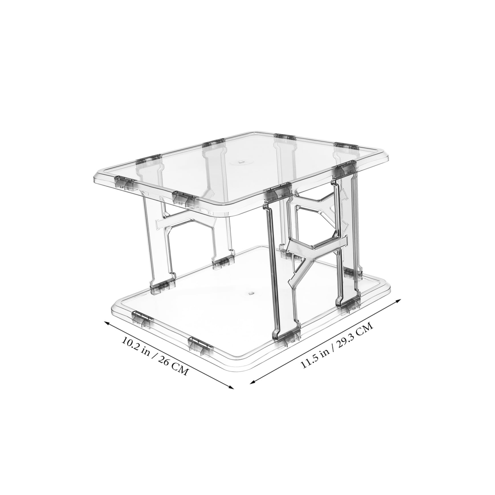 SOLUSTRE Organizador de Zapatos Transparente Apilable, Zapatero Delgado para Espacios Pequeños Diseño Multicapa para Entradas y Armarios