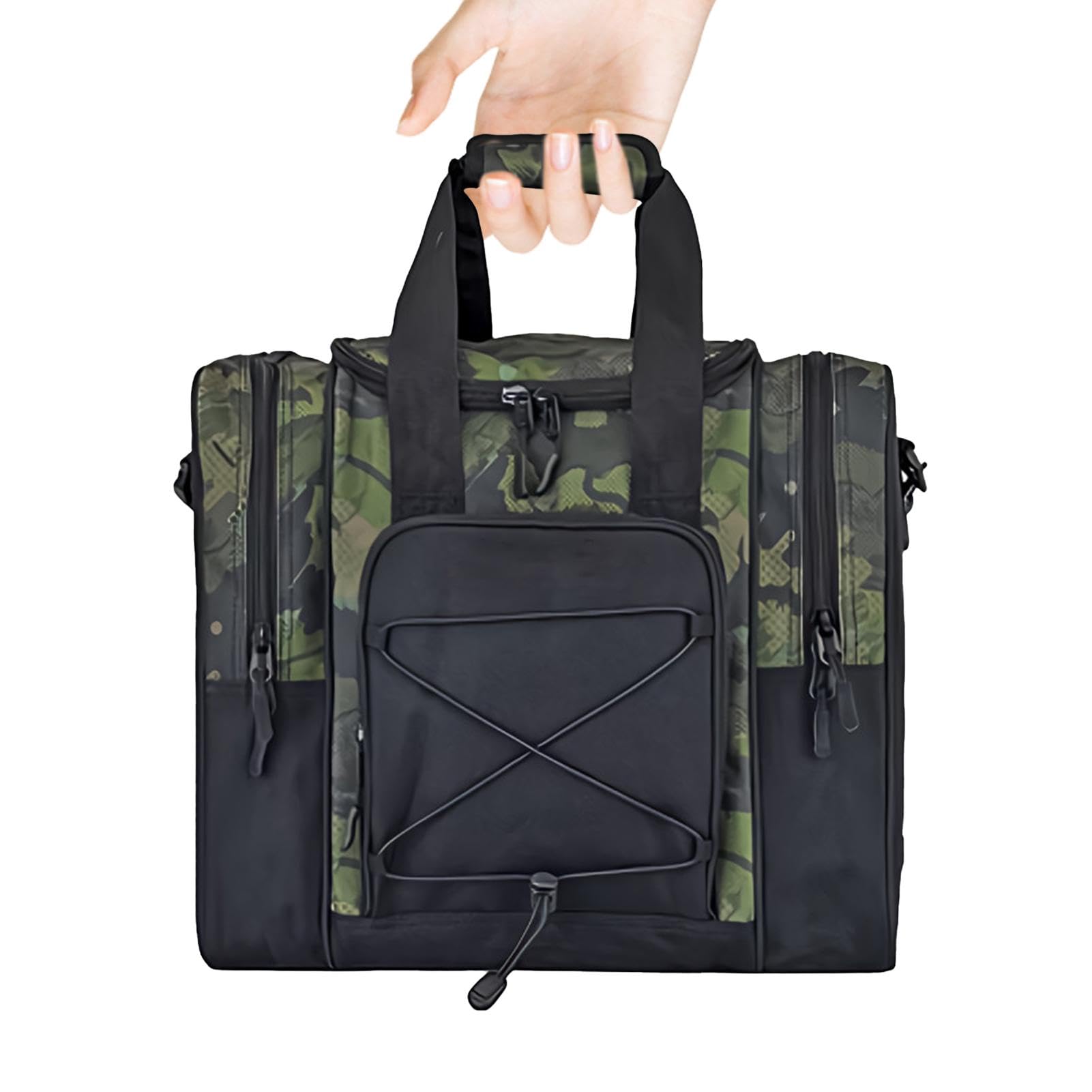 Sac de bowling à une seule boule, sac de bowling fourre-tout 1 sac de boule, sac de bowling design sac à main, sac de bowling ceinture réglable, poches multifonctionnelles, sac de bowling