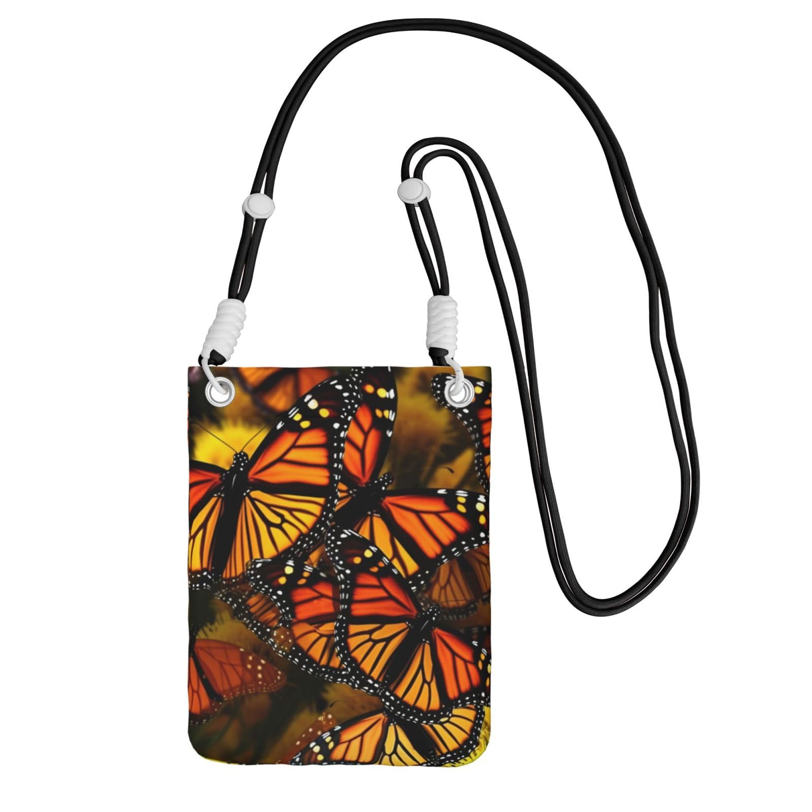 Sac à main pour téléphone portable au design papillon monarque chic - 8