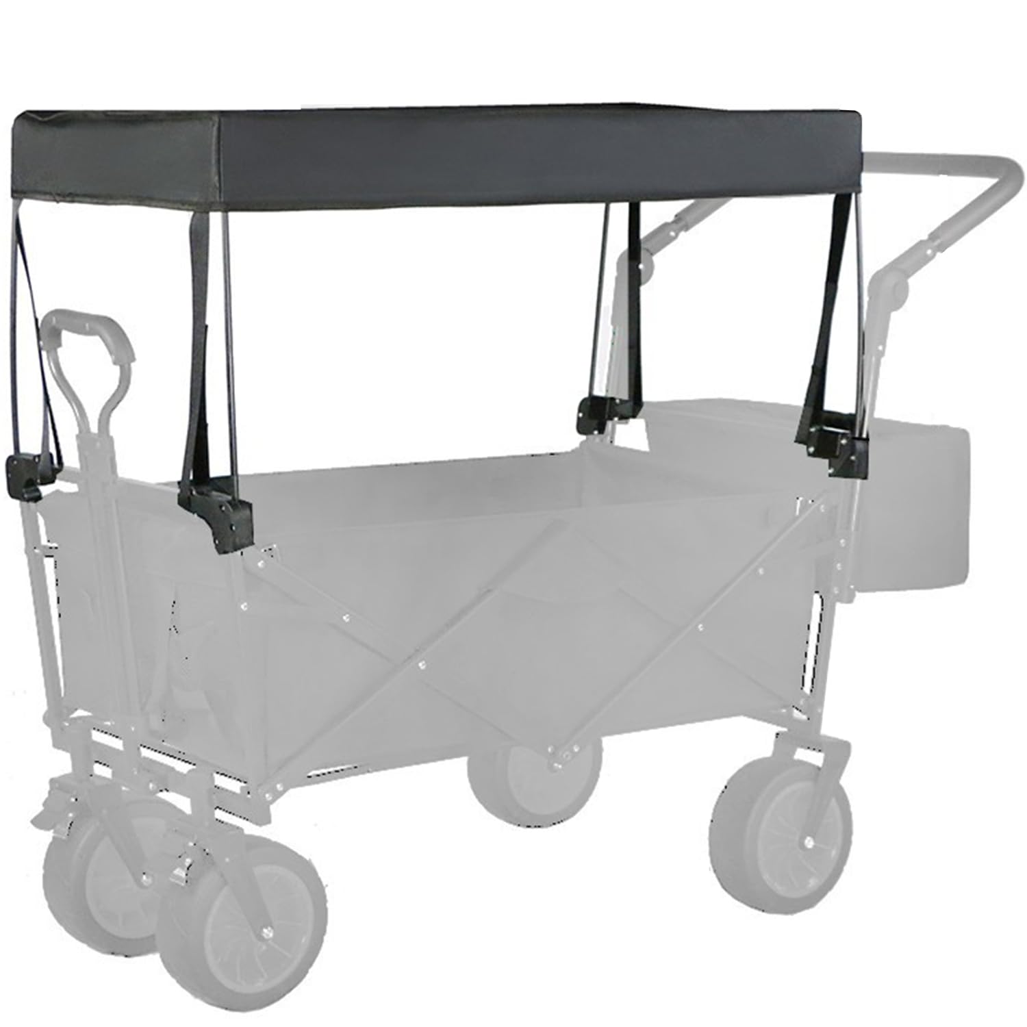 Auvent pliable pour chariot de transport - Housse de pluie - Pour enfants - Pliable - Imperméable et amovible