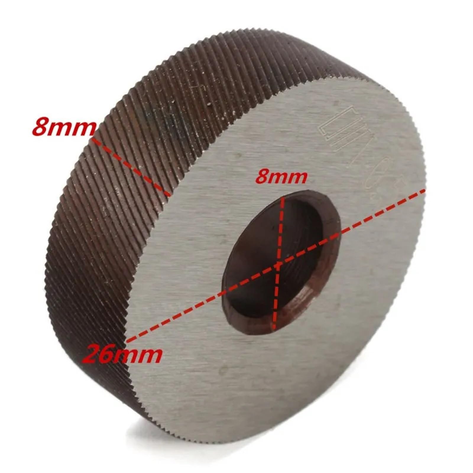 Narzędzie radełkowane 26 mm HSS podwójne/pojedyncze koło zestaw radełkowania liniowego 0,4 mm-3,0 mm koło do wytłaczania siatkowe narzędzie radełkowane (1 zestaw podwójnych kół, 1,8 mm)