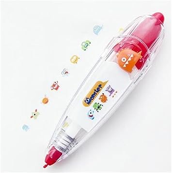Amazon Office Stationery プッシュ修正テープ 1個 かわいい 面白い文房具 学生 文房具 赤 学生用品 修正テープ 文房具 オフィス用品