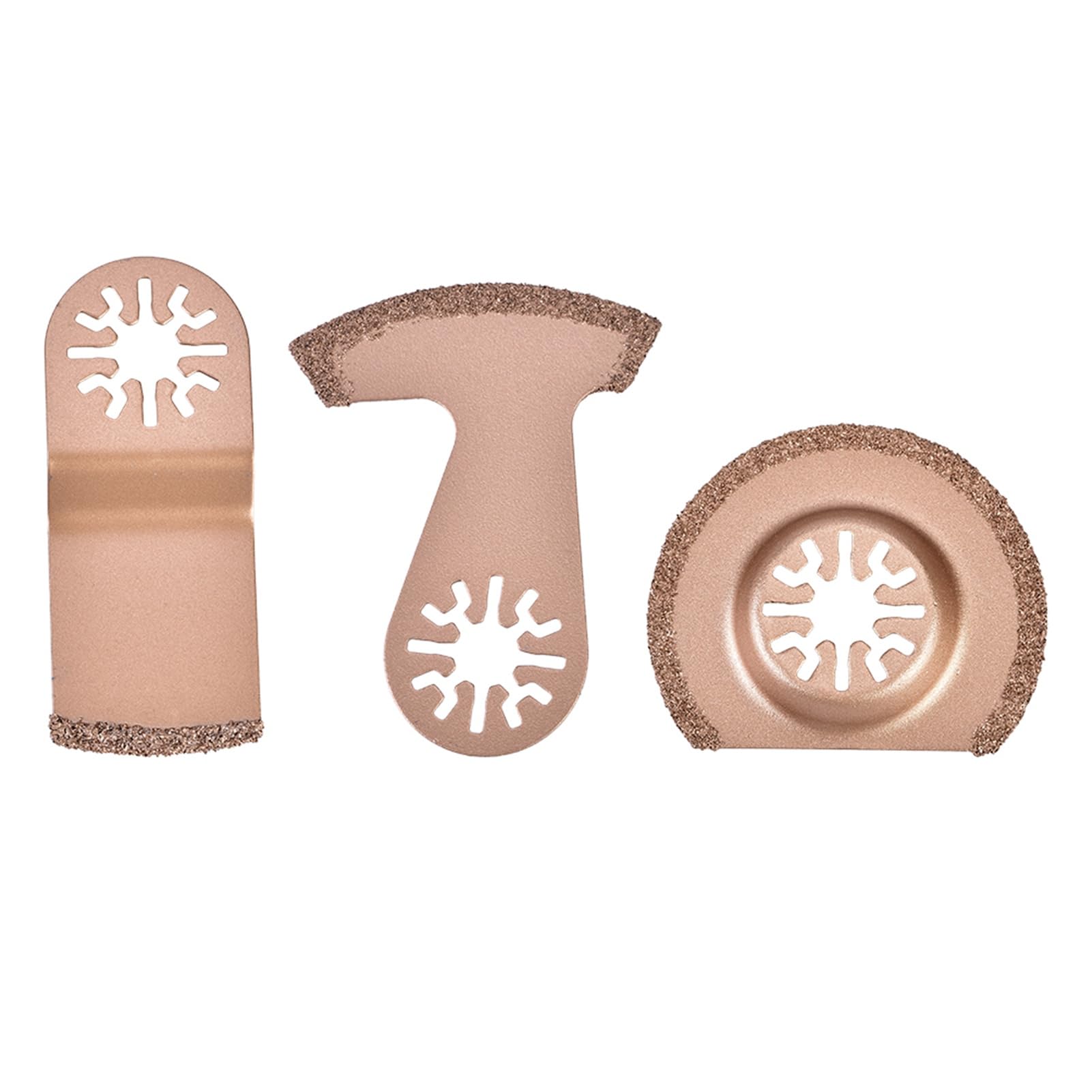 Oscillating Saw Blade Set, Quick Release Saw Blades Oscillating Segment Blades Set 3pcs Carbide Saw Blade for Grinding and Removing Grout and Ceramic Tile