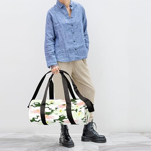 Miniatura 4 de Bolsa de lona de rana rebotadora con correa de hombro desmontable, bolsa deportiva para gimnasio, bolsa deportiva para estudiantes, 17.6 x 9 x 9