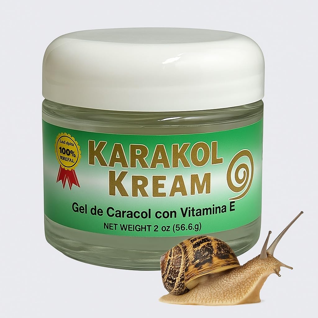 BABA DE CARACOL CON VITAMINA E KARAKOL KREAM. Karakol Kream Baba De Caracol Cream Celltone Manchas Snail Gel Arrugas 1 PACK 2 OZ