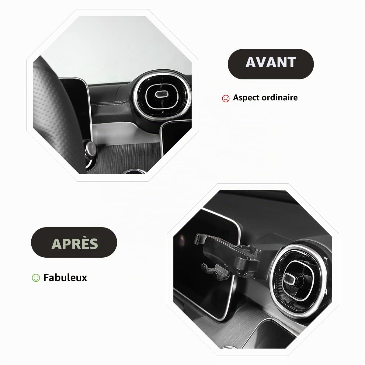 Support de téléphone de voiture pour Benz Classe C W206 2022 - Accessoire de revêtement de téléphone portable