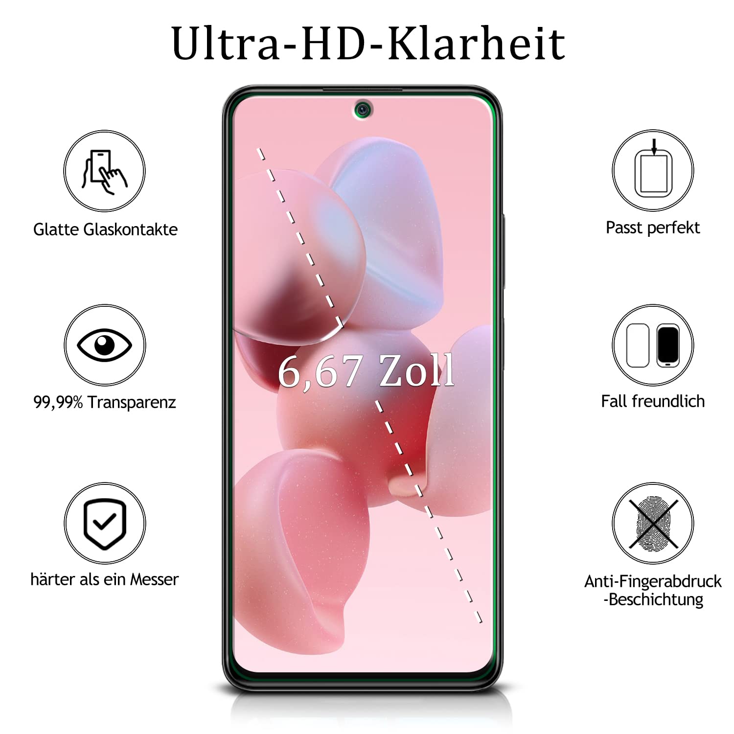 3+2 Vetro Temperato Per Xiaomi Redmi Note 11 Pro 4G/5G – Pellicola Protezione Schermo 9H + Protezione Fotocamera, Antigraffio E Anti-impronta