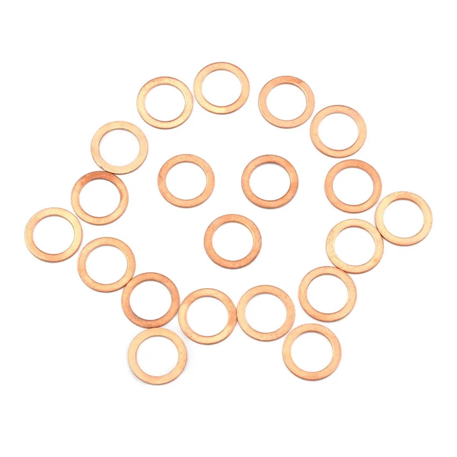 Unterlegscheiben, Kupferscheiben, 20 Stück 14 x 20 x 1 mm Flachring-Dichtungssatz, Kupferscheibe, solide Dichtung, Ölwanne, Öldichtung, Werkzeug, Armaturen for Generatoren, Maschinen