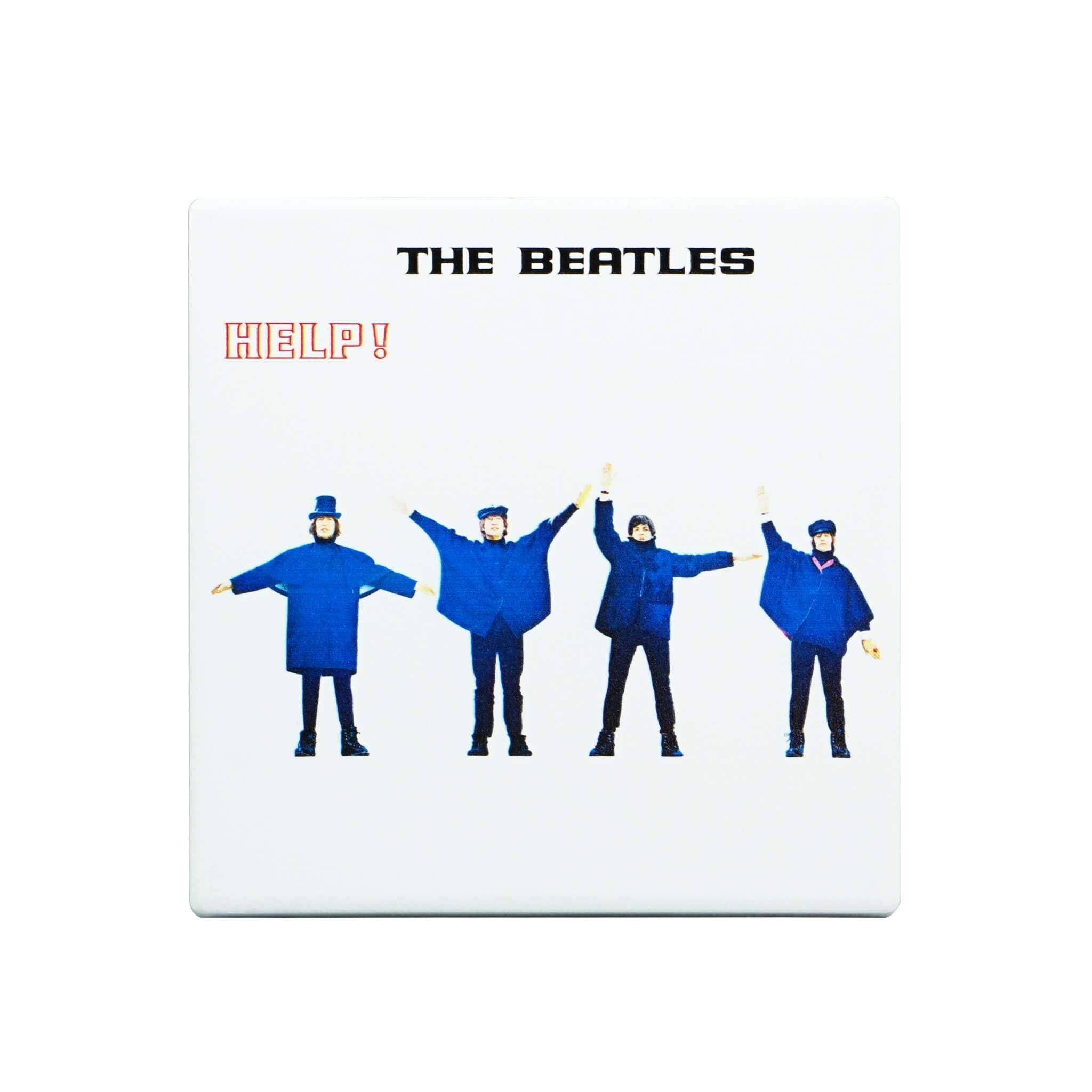 Half Moon Bay | The Beatles | Help! Album Cover | Square Ceramic Drinks Coaster | Official Merchandise | Record Desk, Home Pub & Workshop Mat | Father’s Day 2026 Gift for Dad