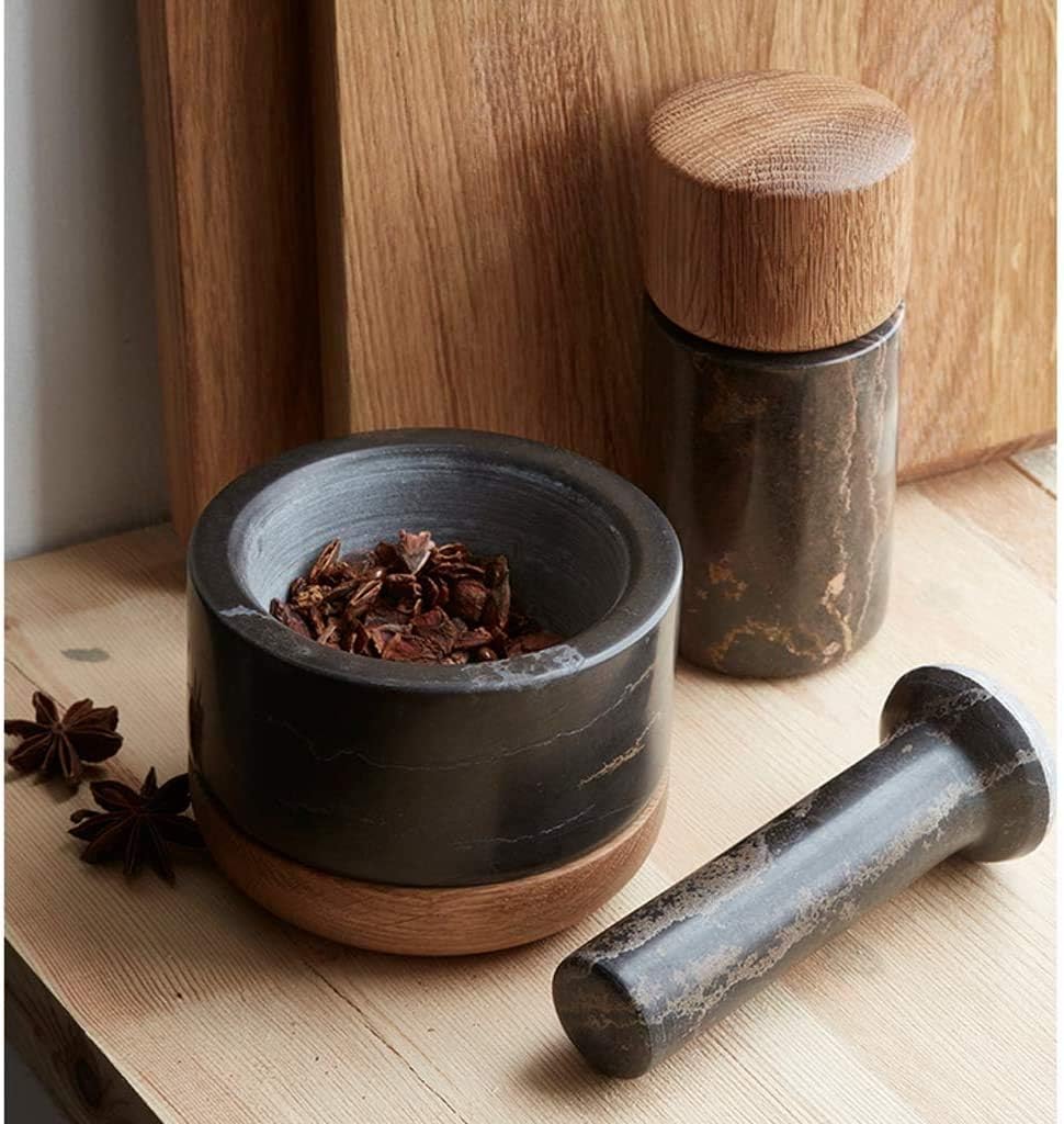 Mortar and Pestle Set Marble Pestle Bowl and Mortar Large Stone Grinder