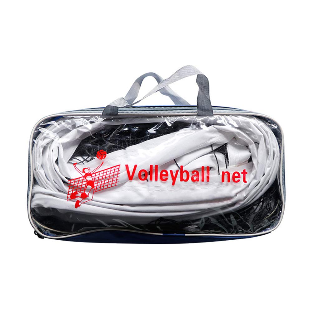 BEYST Volleyball Net, Portable Volleyball Tennis Badminton PE Mesh w/Canvas Edge Easy to Set Standard Training Net w/Wire Rope & 2 Locks for Outdoor Indoors