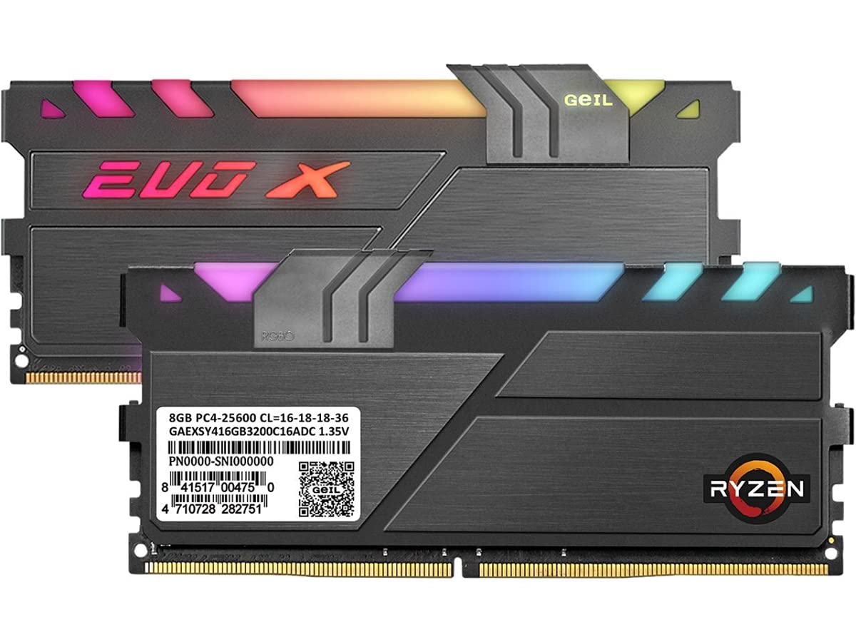 GeIL 16GB (2 x 8GB) EVO X II AMD Edition DDR4 PC4-25600 3200 MHz