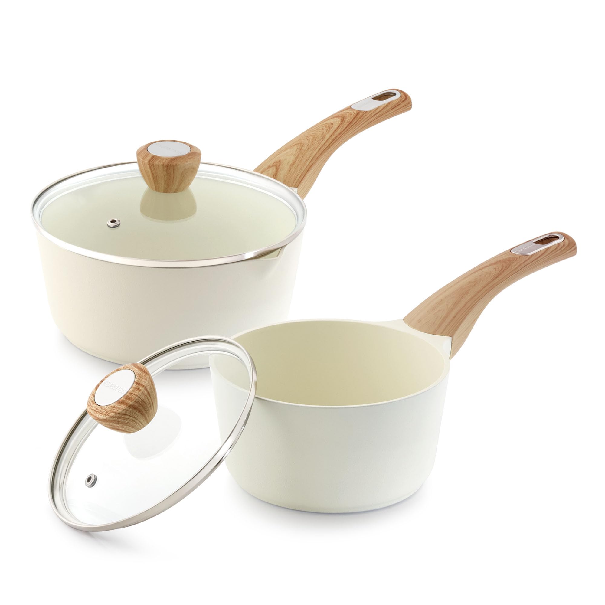 SENSARTE Ceramic Sauce Pan Set