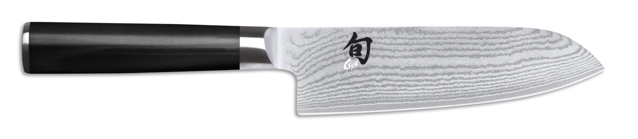 KAI Shun Classic piccolo Santoku 14 cm lunghezza lama - First Touch - Coltello damasco 32 strati nucleo VG MAX - 61 (±1) HRC - Manico in legno Pakka - coltello da cucina giapponese forgiato