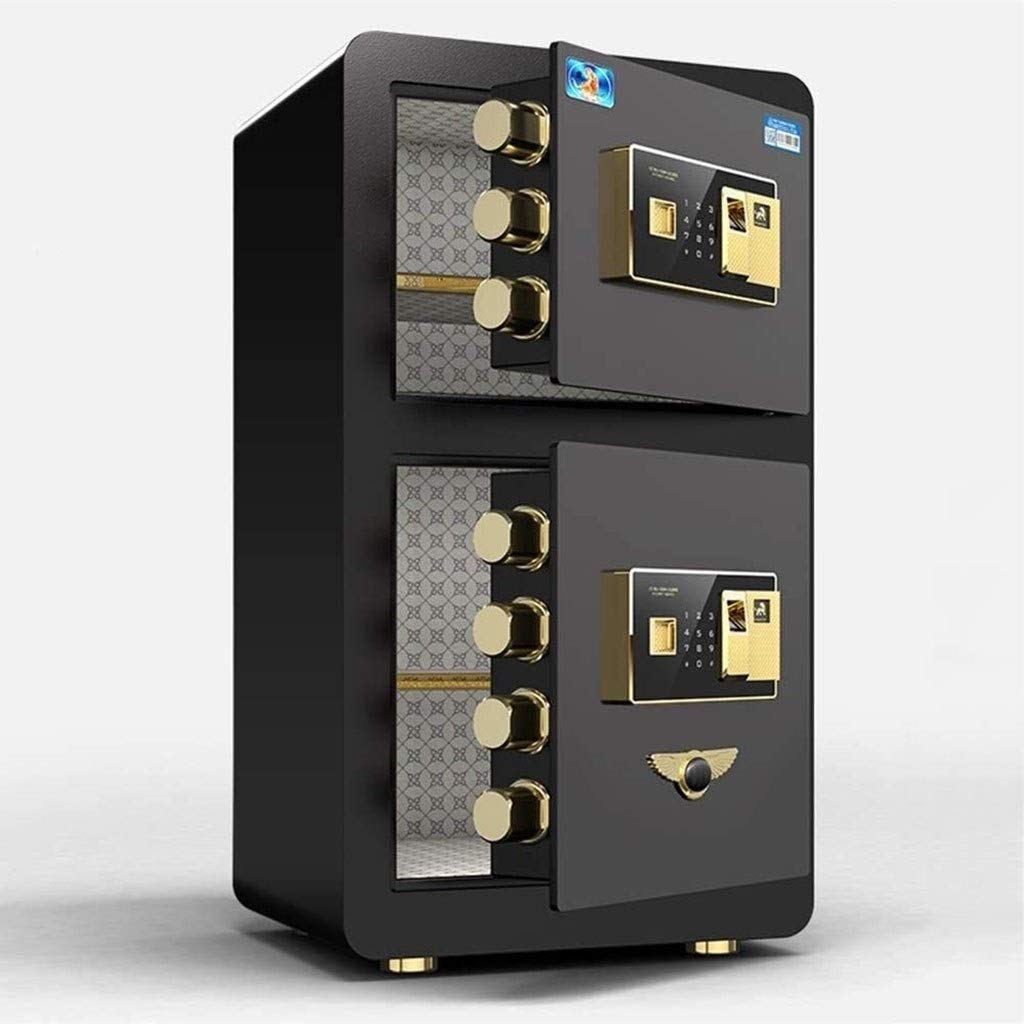 Password Safe Home Small Invisible in-Wall Mini Double Door Safe Office Anti-Theft in Closet Thickened All-Steel Electronic Password