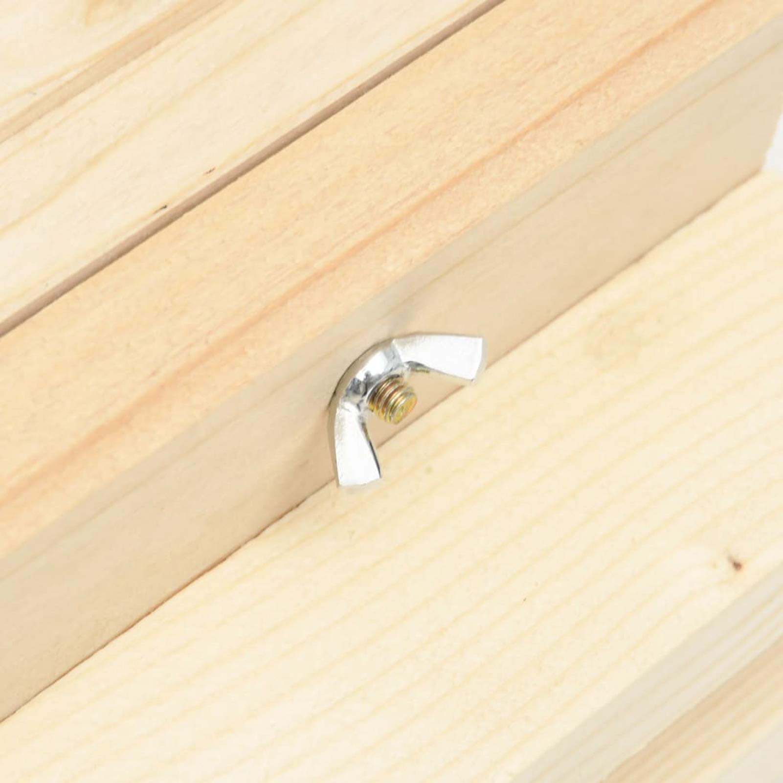 Homgoday Bee Hotel in legno massello di abete 22x20x20 cm Habitat e gabbie per piccoli animali e forniture per animali domestici