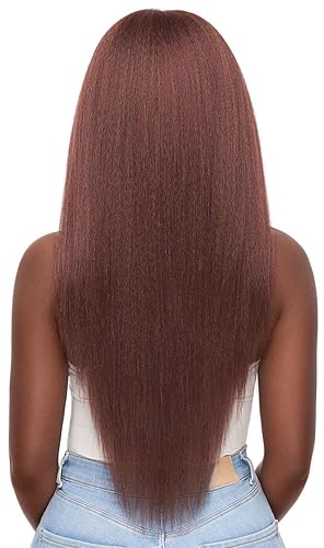 Miniatura 10 de Outre Perfect Hair Line - Peluca sintética con encaje frontal de cuero cabelludo sintético de 13 x 6 pulgadas, Katya (DRFF dorado ámbar)