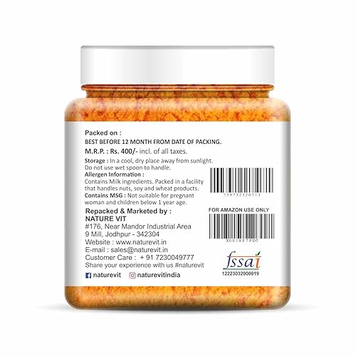 Miniatura 3 de NatureVit - Queso cheddar en polvo, 8.82 oz, condimento vegano para palomitas de maíz, pizza, pasta, papas fritas y makhana, sin gluten, sin