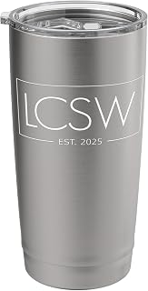 LCSW Est 2025 Graduation Licensed Clinical Social Worker Stainless Steel Insulated Tumbler