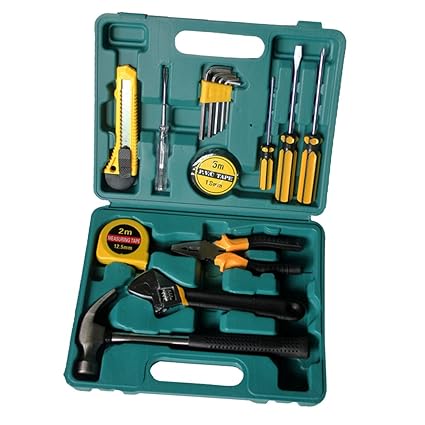 C2K Household Hand Tool Hammer Insulating Tape Screwdriver Pliers Hexagon Wrench PVC Tape for Car Repairing, Household Routine Maintenance