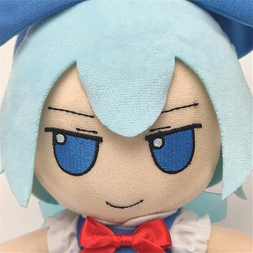 Miniatura 2 de Anime Touhou Project Cirno Fumo - Muñeca de peluche de juguete para niñas, 7.9in, azul (Cirno)