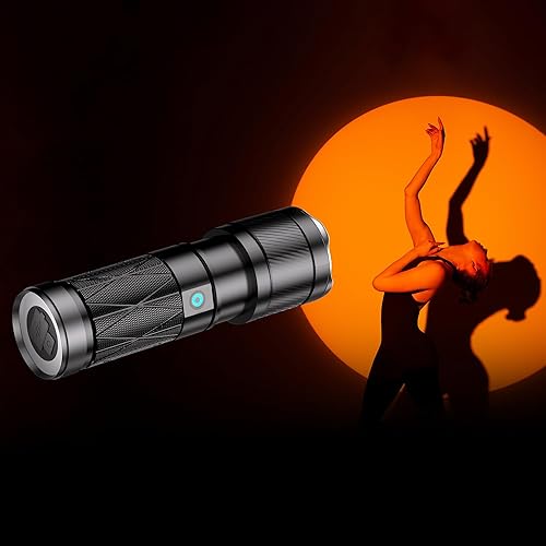 NiceVeedi Handheld Photography Lighting with 4-Color Modes, Photography Flashlight with 6000mAh Rechargeable Battery&Diffusion, Zoomable Lighting for Video Recording/Sunset Lamp
