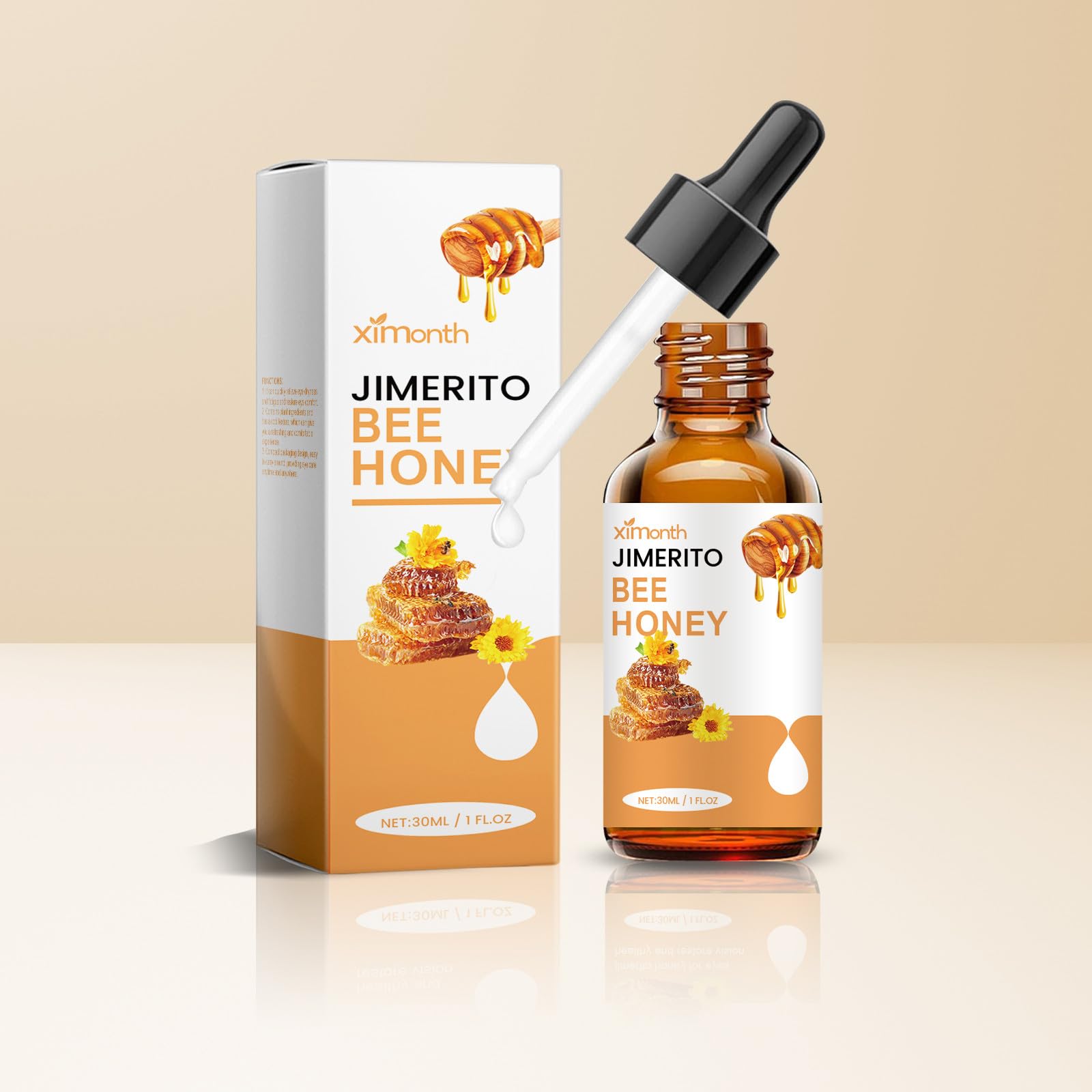 Jimerito Honey For Eye, Bee Honey Eye Serum, Jimerito Bee Honey Honey for Eye, Stingless Bee Honey Eye Serum, Relieve Eye Fatigue and Dryness, 30ml (1pc)