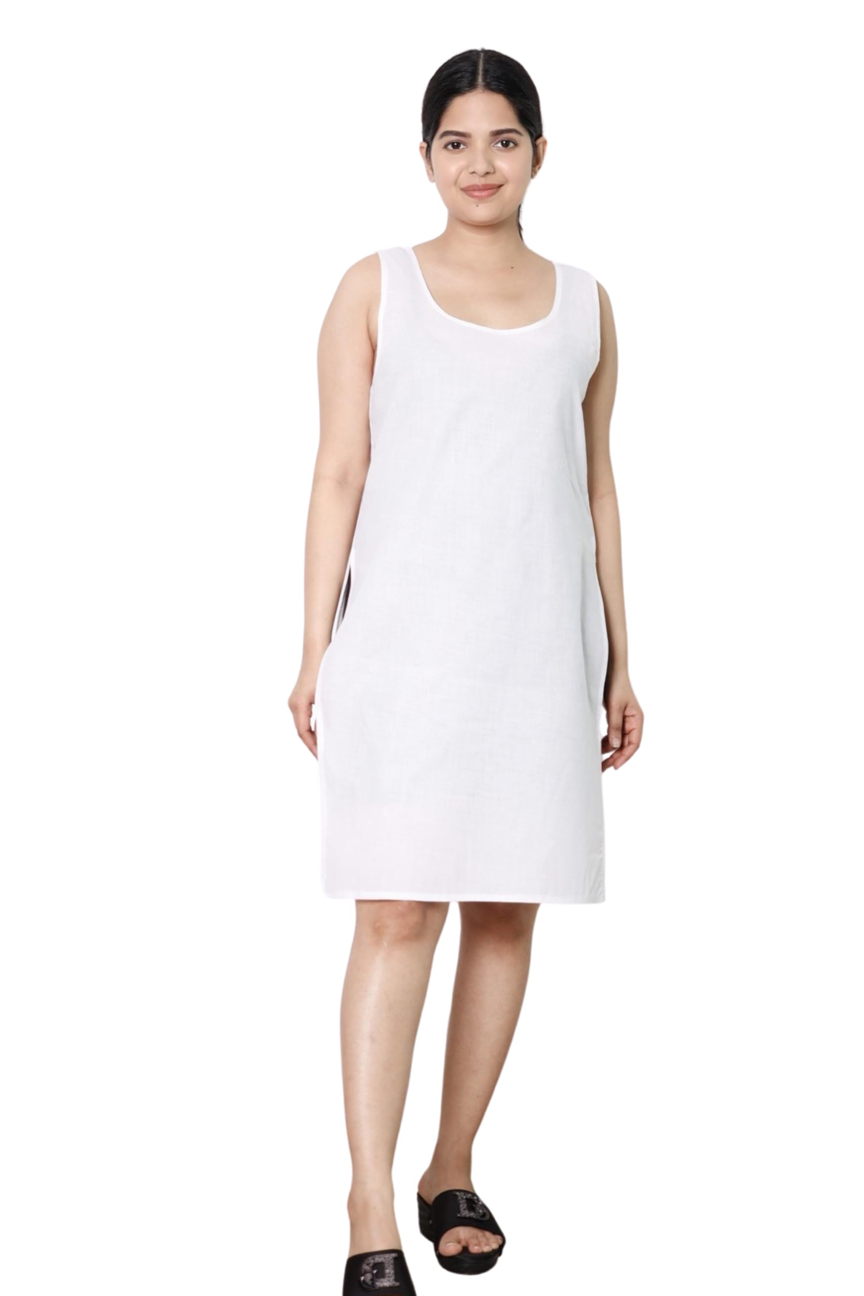 kasani Women's Cotton Long Camisole Slip for Women, Long Inner, Sameej-picture-13
